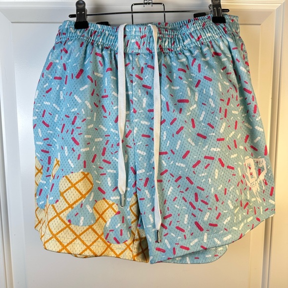 Baseball Lifestyle 101 Ice Cream Cotton Candy shorts ⚾️ Men’s Small - Picture 5 of 8
